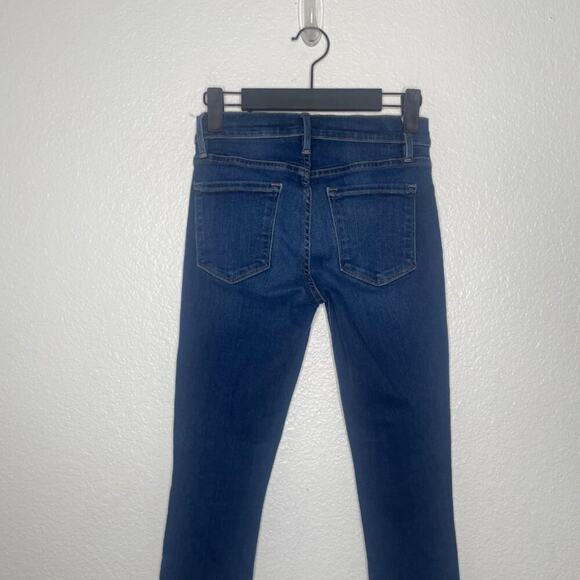Frame Womens Jean Size 25 Le Skinny de Jeanne Crop Dark Wash Denim Blue Casual - Picture 14 of 14